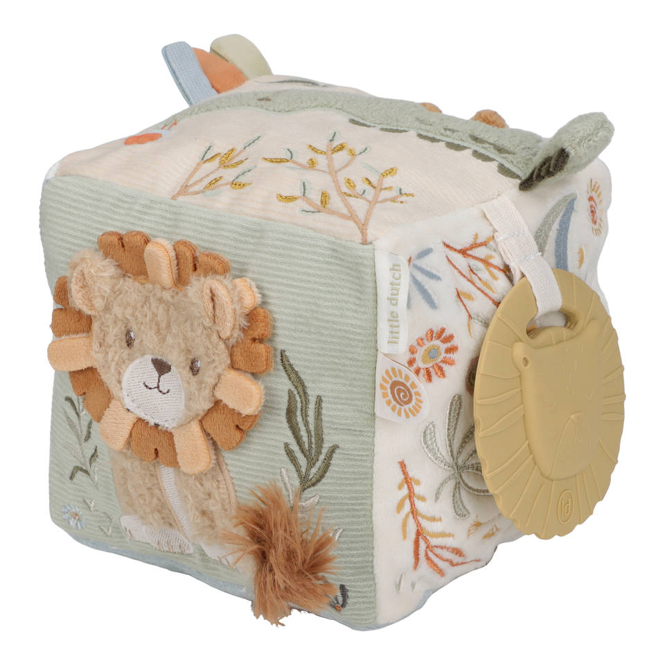 Little Dutch Safari Friends pluchen activiteitenkubus