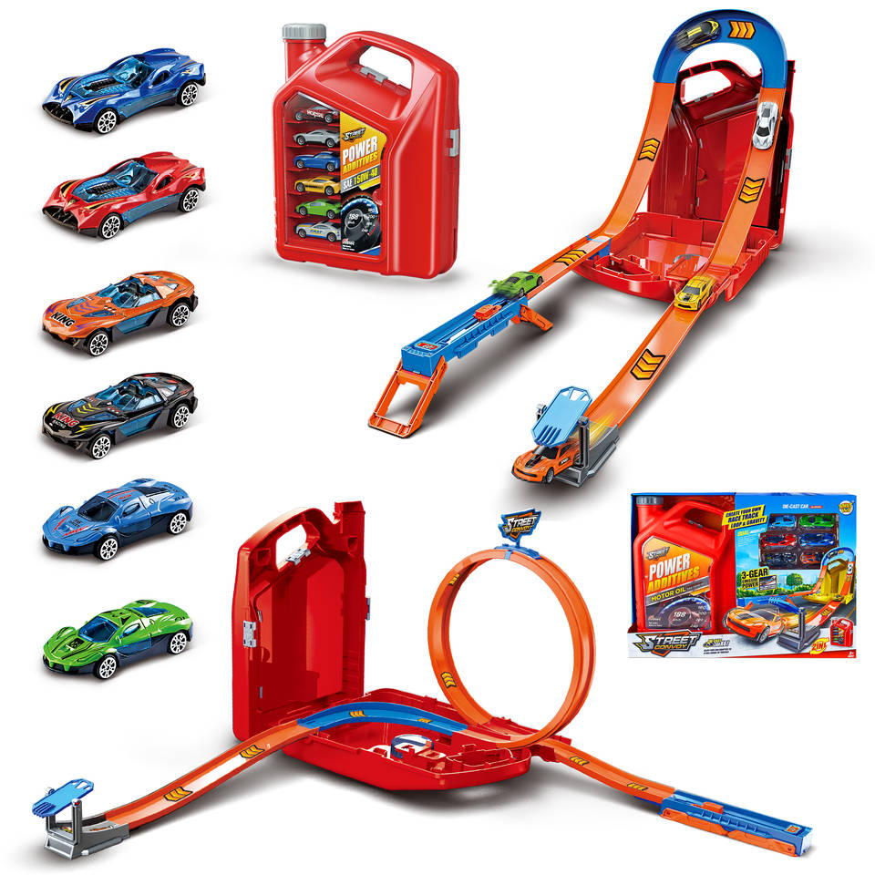 Street Convoy Fuel Can autoracebaan met 6 auto's Main Image