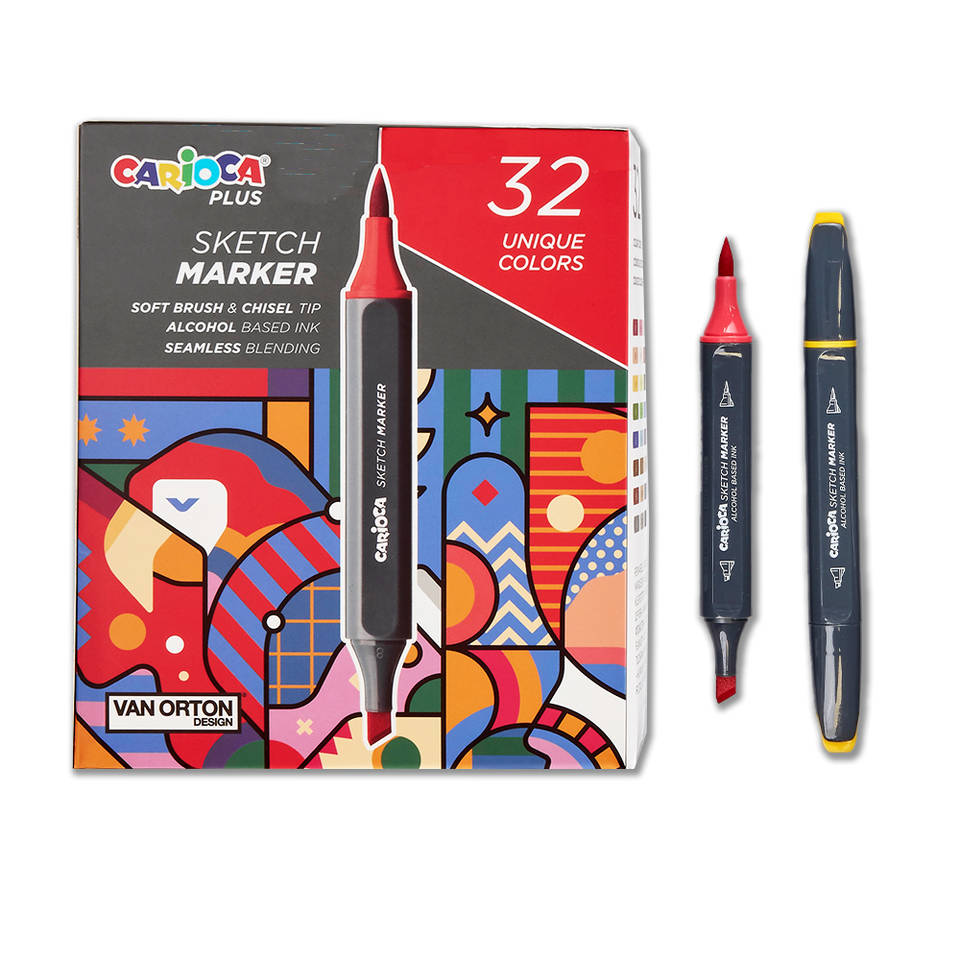 Carioca Plus Sketch twinmarkers set 32-delig Main Image