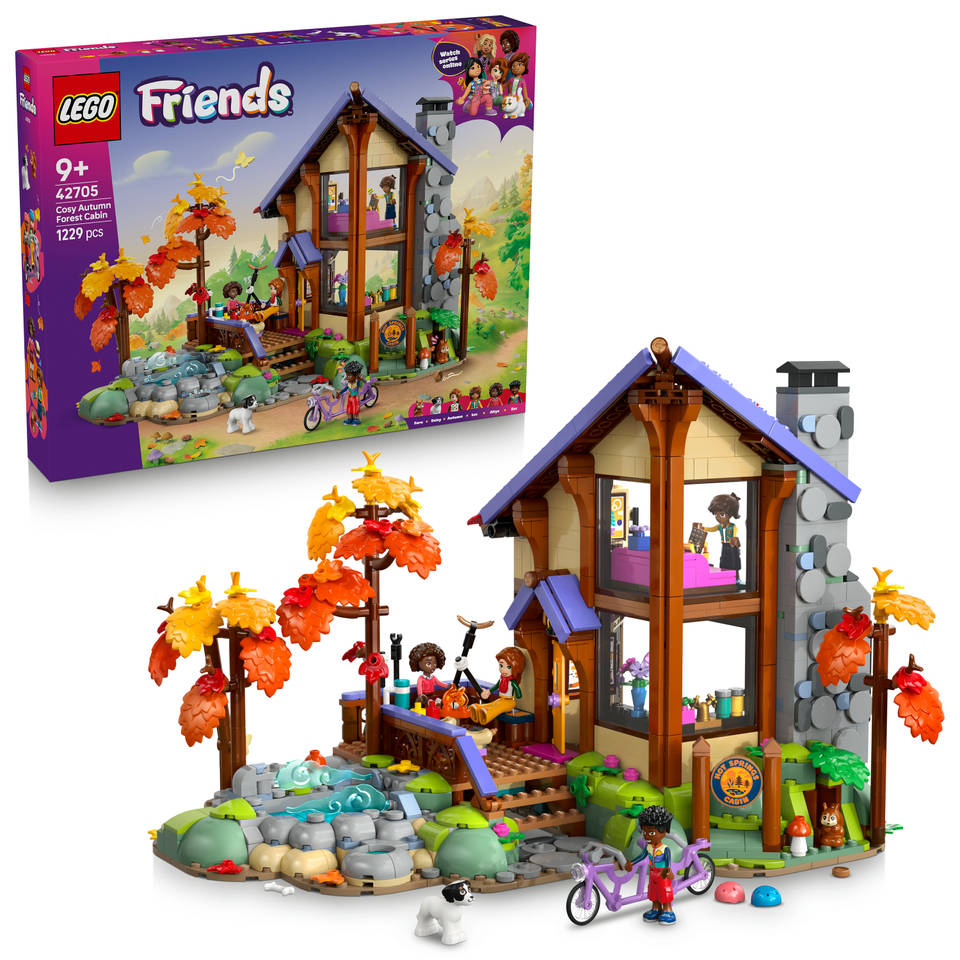 LEGO Friends gezellige boshut in de herfst 42705