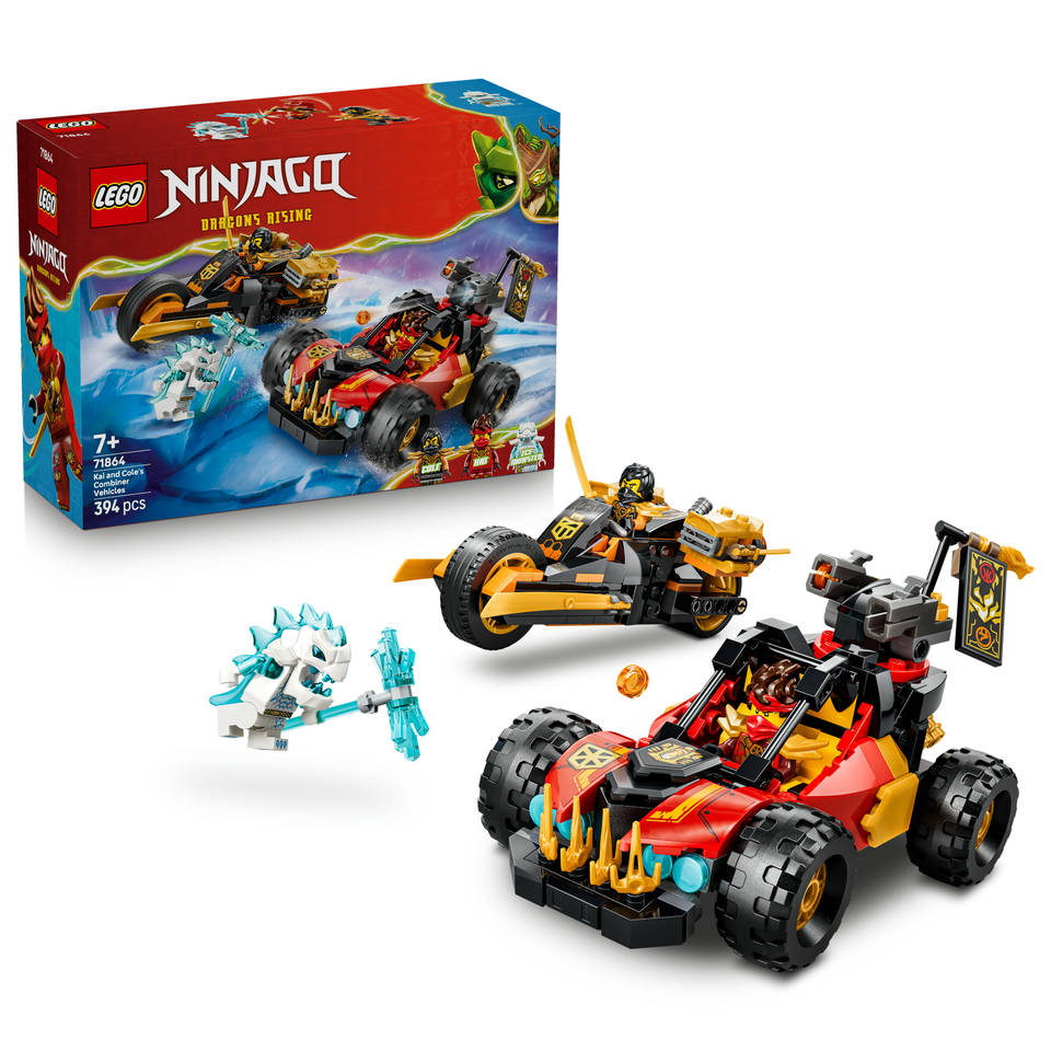 LEGO NINJAGO Kai en Cole's combivoertuigen 71864