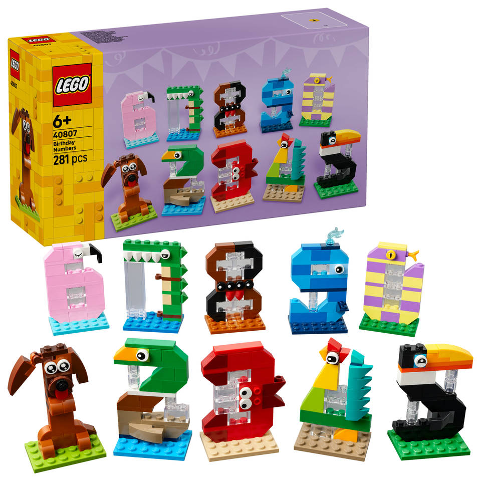 LEGO verjaardagscijfers 40807