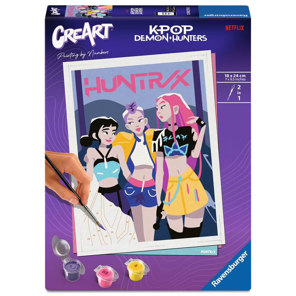 Ravensburger CreArt schilderen op nummer KPop Demon Hunters HUNTR/X