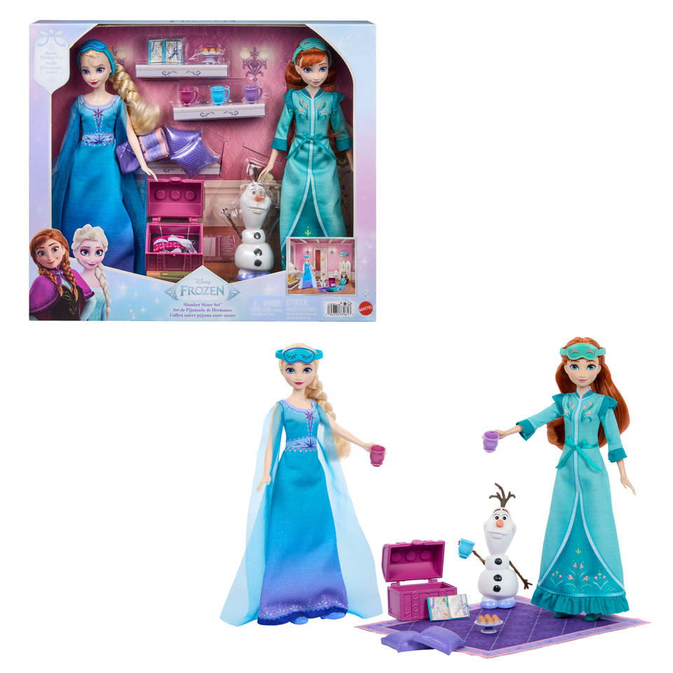 Disney Frozen slaapfeestje van zussen speelset Main Image