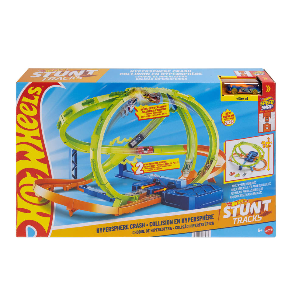 Hot Wheels Stunt Tracks Hypersphere Crash speelset Main Image