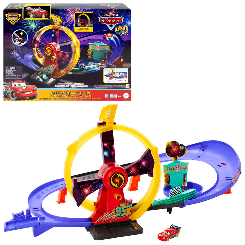 Disney Pixar Cars race om Bliksem McQueen te vieren racebaan Main Image