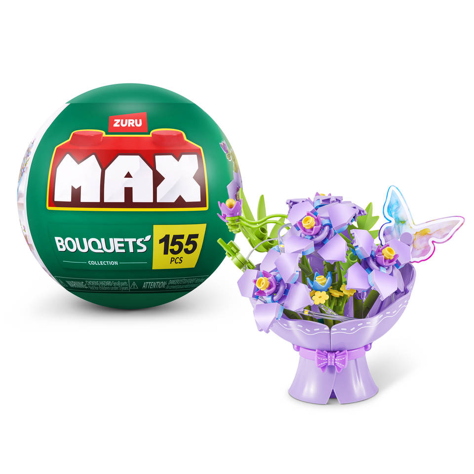 MAX bloemenboeket met LED S1 - paars