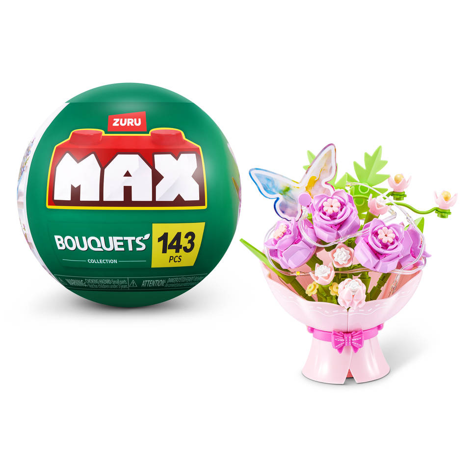 MAX bloemenboeket met LED S1 - roze