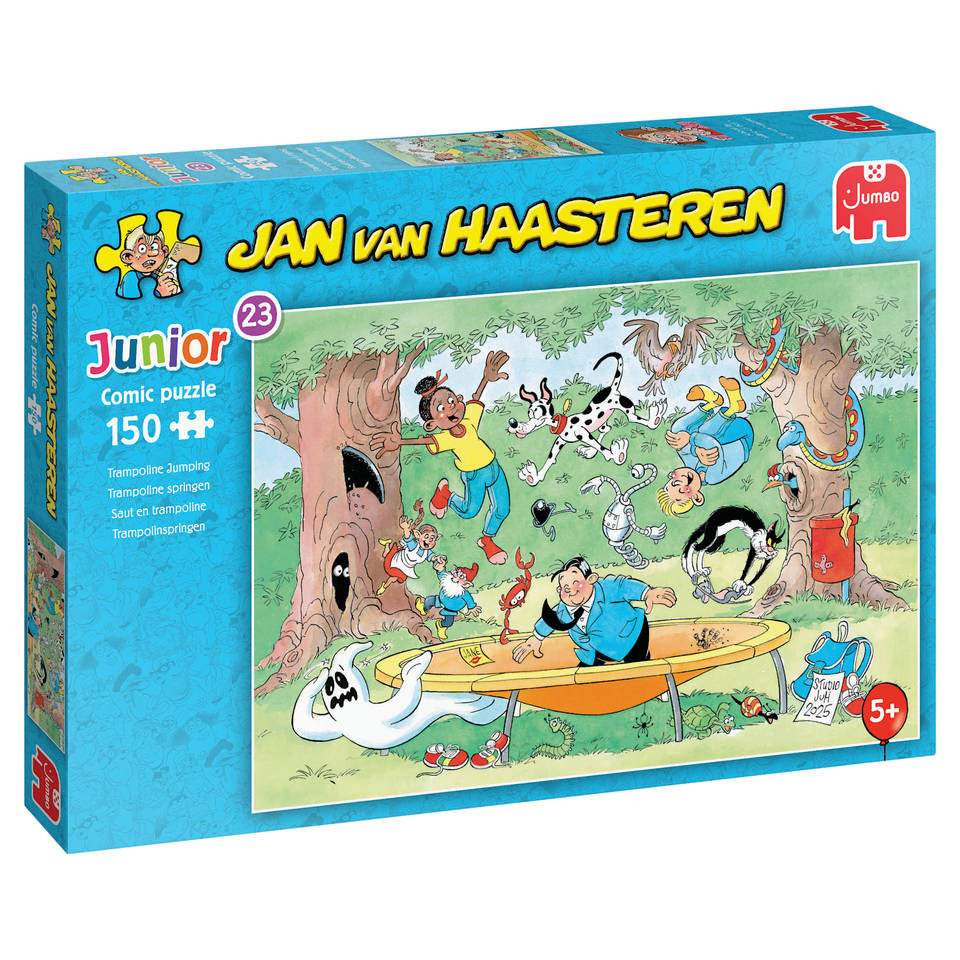 Jumbo Jan van Haasteren Junior puzzel Trampoline springen - 150 stukjes