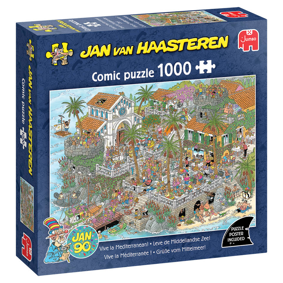 Jumbo Jan van Haasteren puzzel De Middellandse Zee - 1000 stukjes