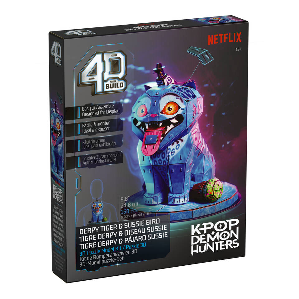 4D Build: KPop Demon Hunters 3D-puzzel Derpy Tiger & Sussie Bird