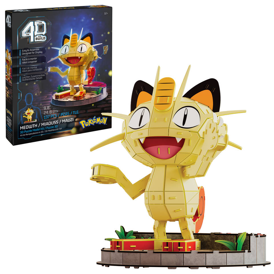 Pokémon Meowth 4D bouwpuzzel modelbouwset