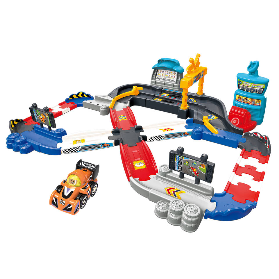 VTech Toet Toet Auto's Super Racebaan en Senn Snelheid Main Image