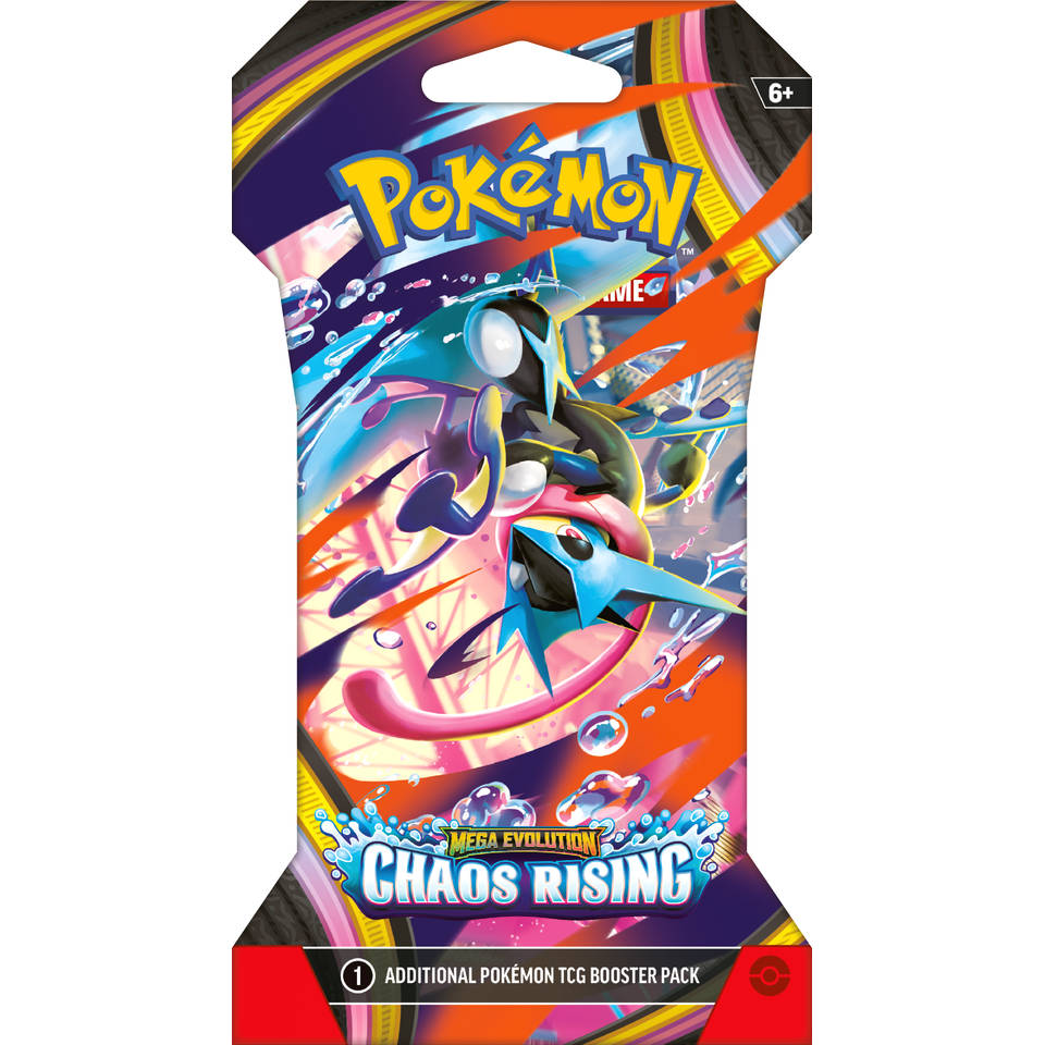 Pokémon TCG Mega Evolution Chaos Rising sleeved booster