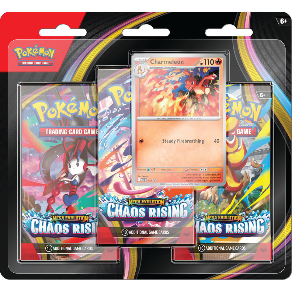 Pokémon TCG Mega Evolution Chaos Rising 3 booster blister