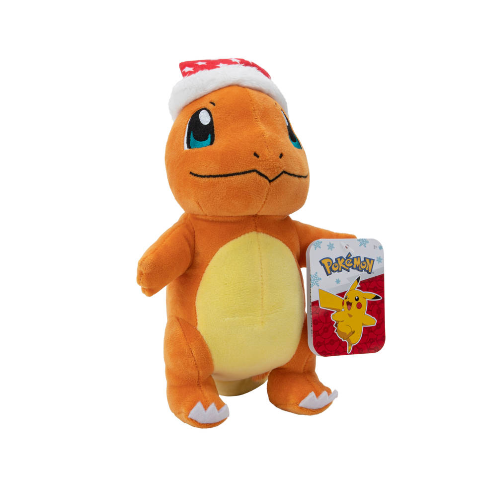 Pokémon Charmander pluche met kerstmuts - 20 cm Main Image