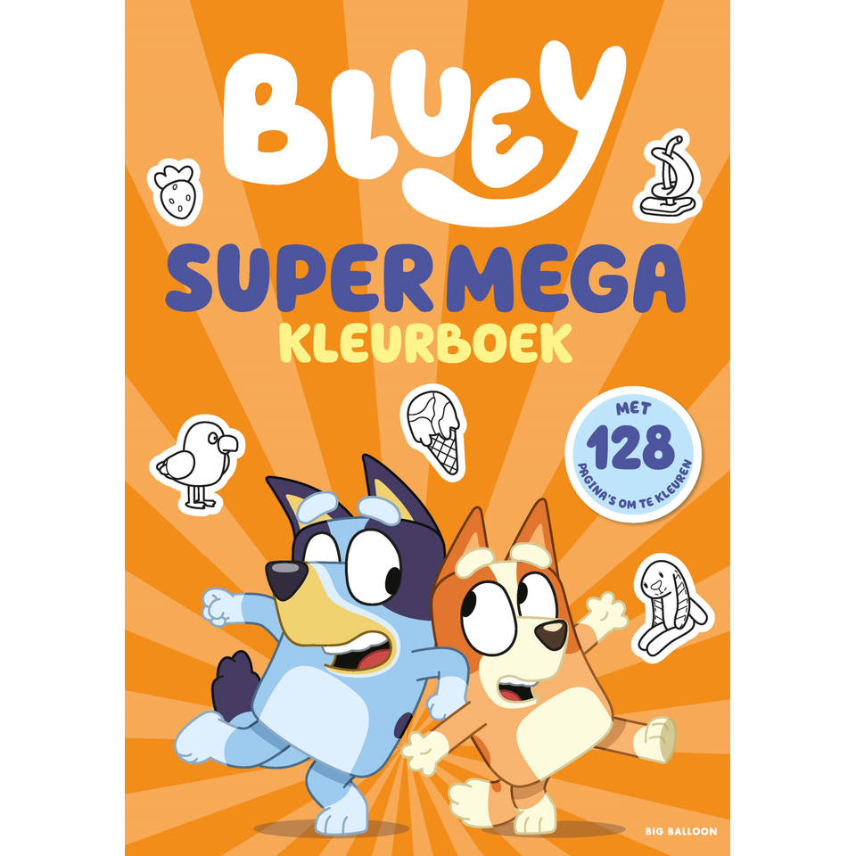 Bluey super mega kleurboek