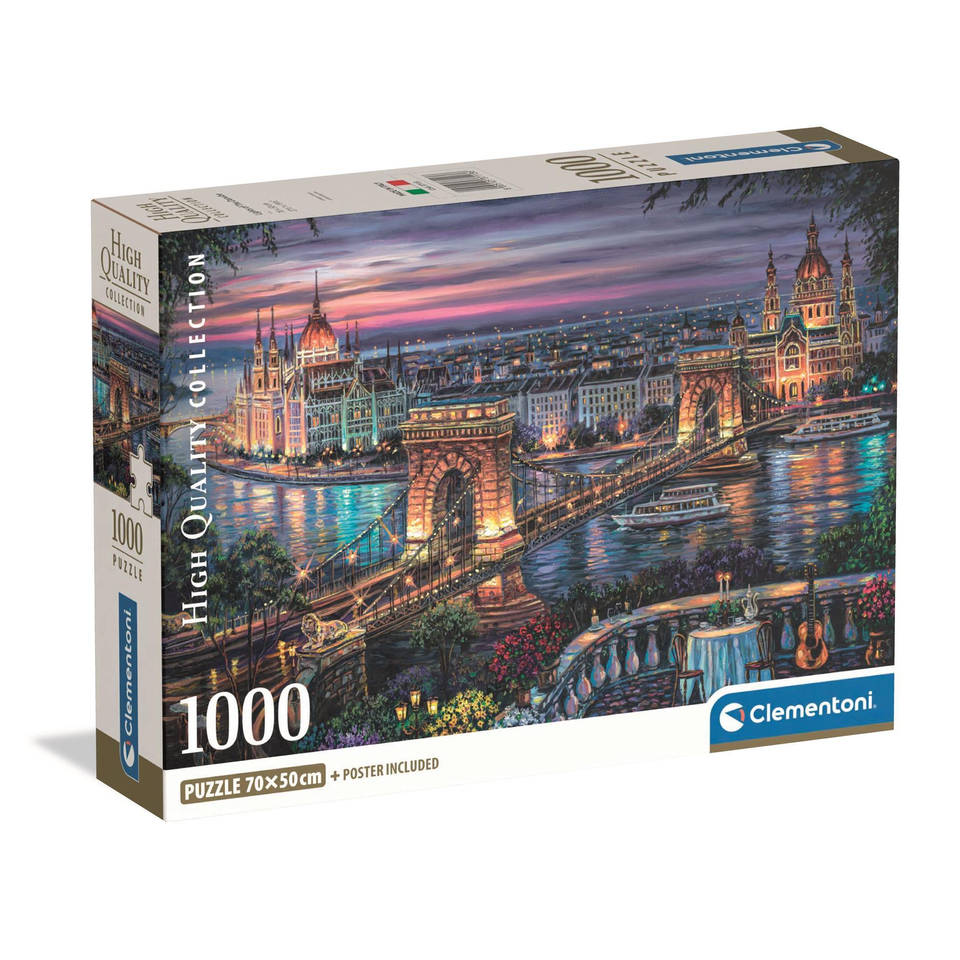 Clementoni puzzel lichten van de Donau - 1000 stukjes