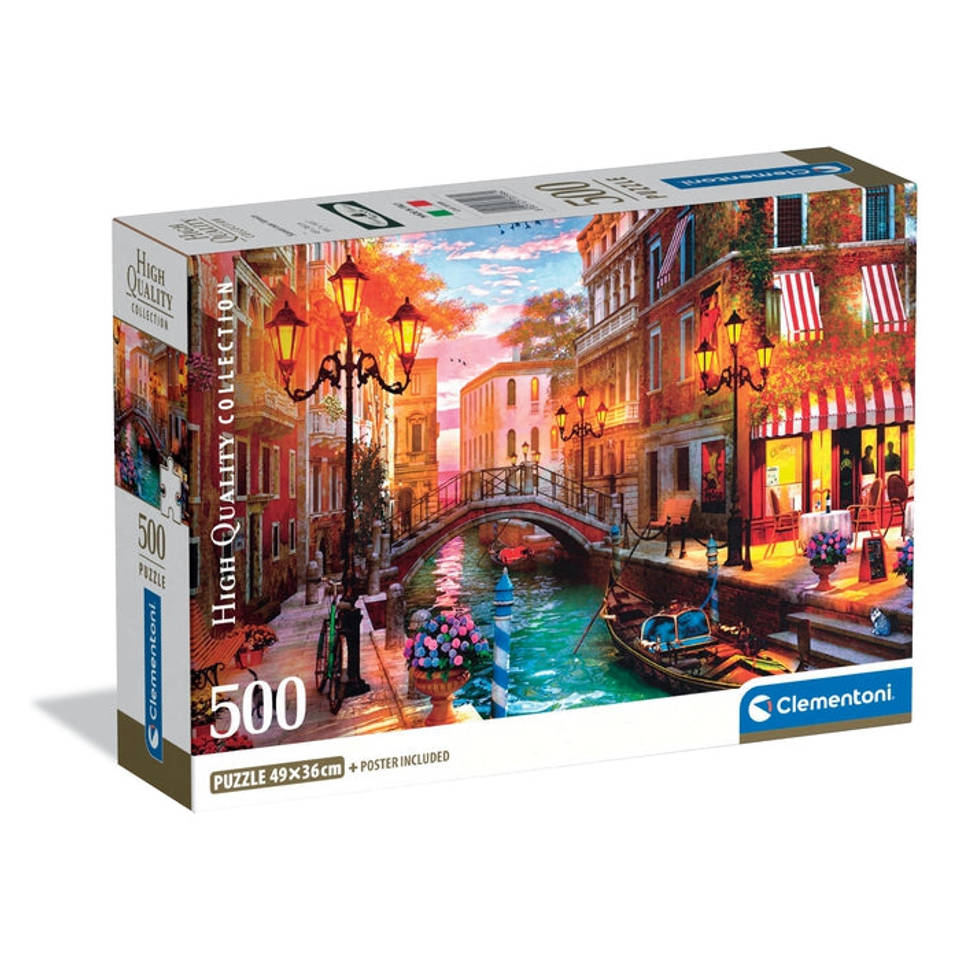 Clementoni puzzel zonsondergang boven Venetië - 500 stukjes