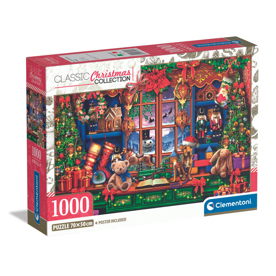 Clementoni puzzel Ye Old Christmas Shoppe - 1000 stukjes