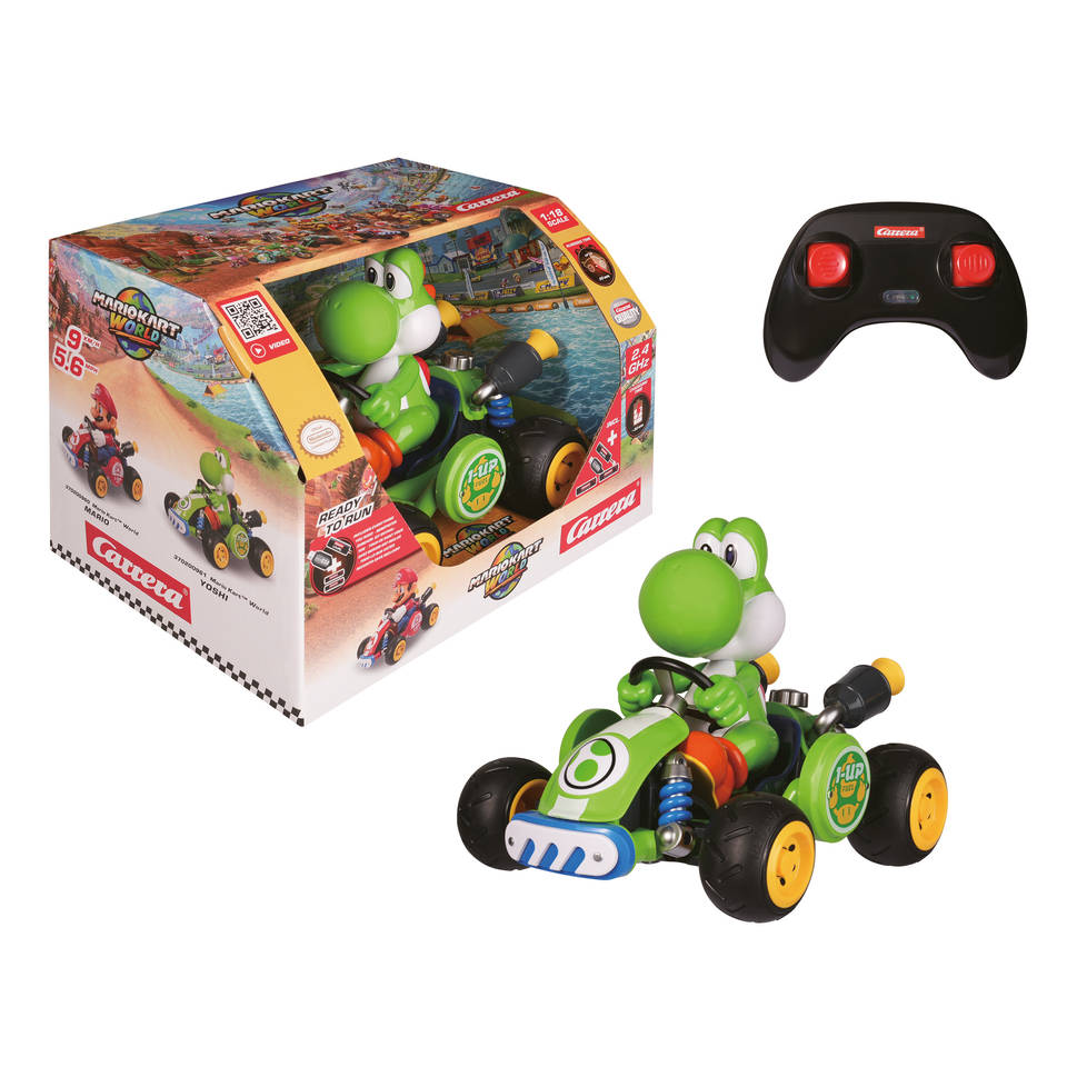 Carrera Mario Kart op afstand bestuurbare raceauto Yoshi Main Image