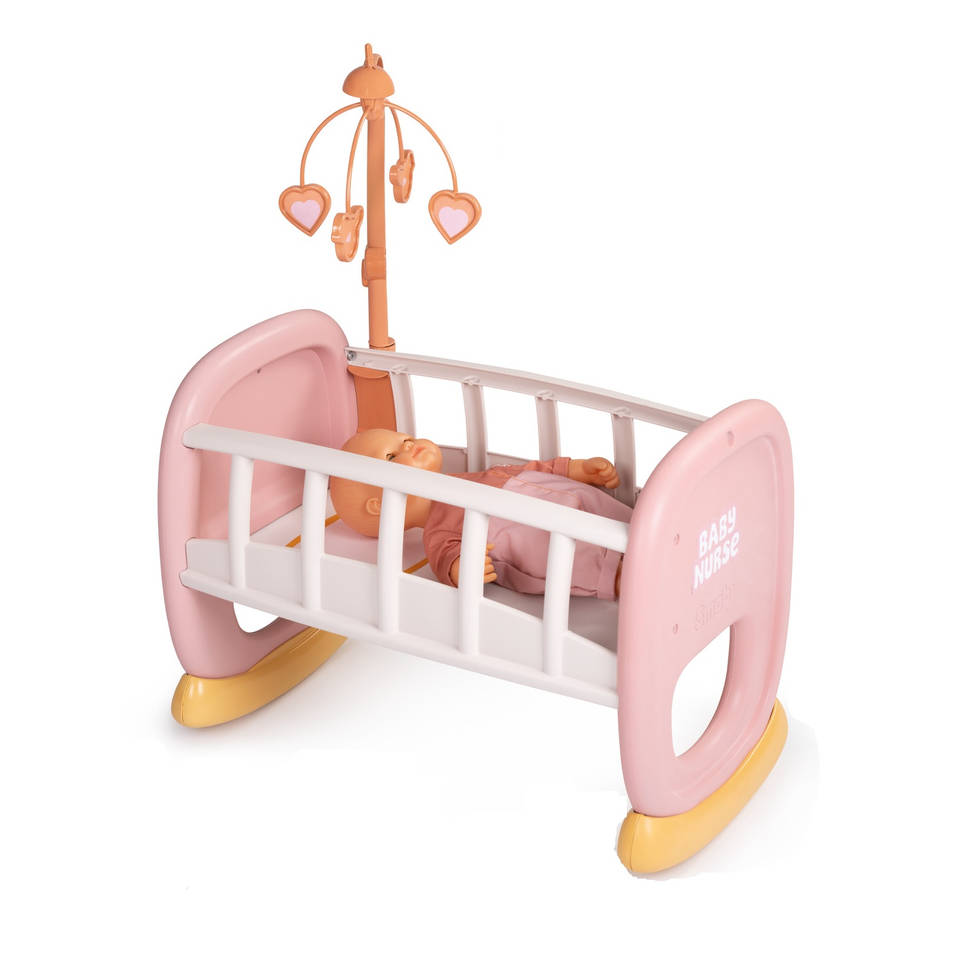 Smoby Baby Nurse wiegje met mobiel Main Image