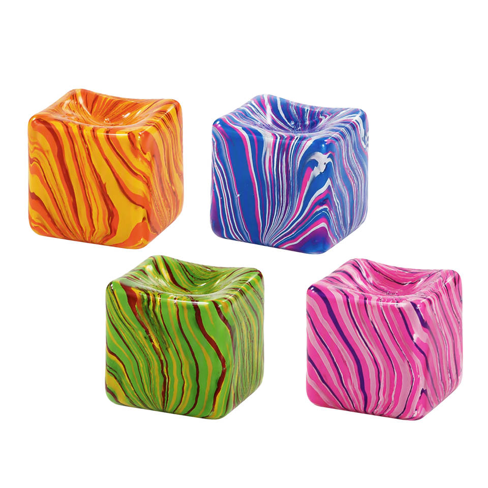 Squishdough knijpkubus met marmerprint - 8 cm Main Image