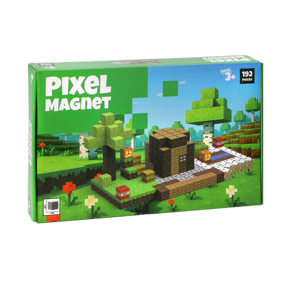 Pixel Magnet magnetische bouwblokken set 192-delig Main Image