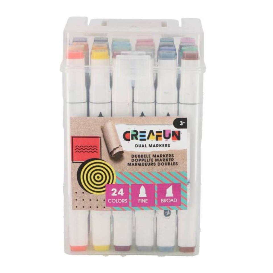 Creafun dualmarkers set 24-delig