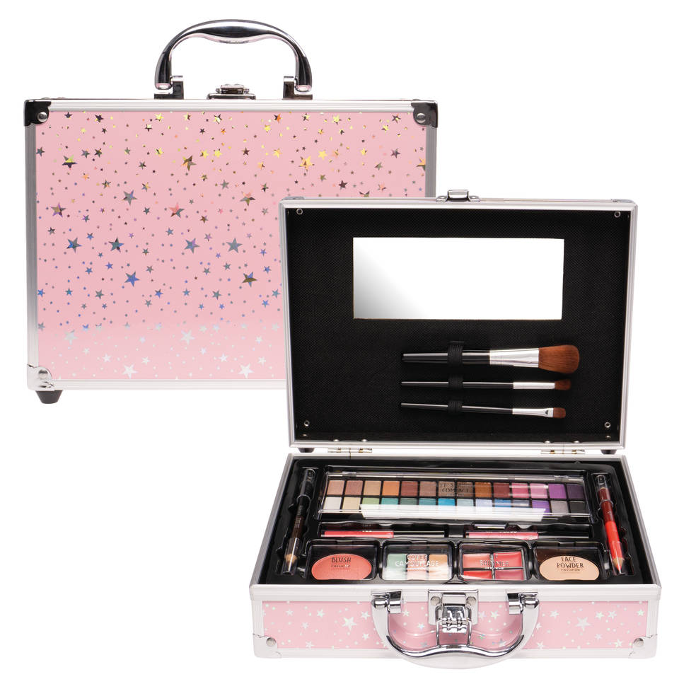 Casuelle make-up koffer Stars - roze Main Image