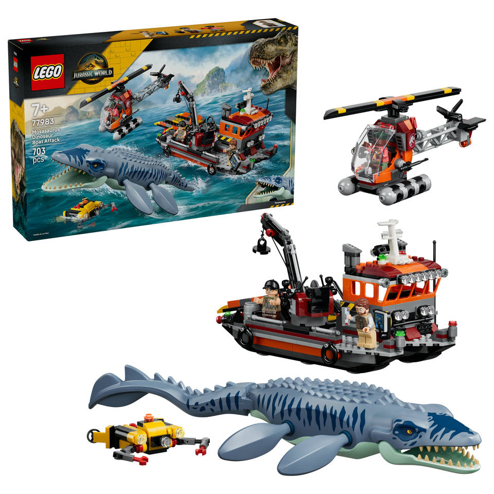 LEGO Jurassic World Mosasaurus bootaanval 77983