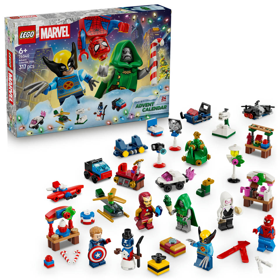 LEGO Marvel adventskalender 2026 76340 Main Image