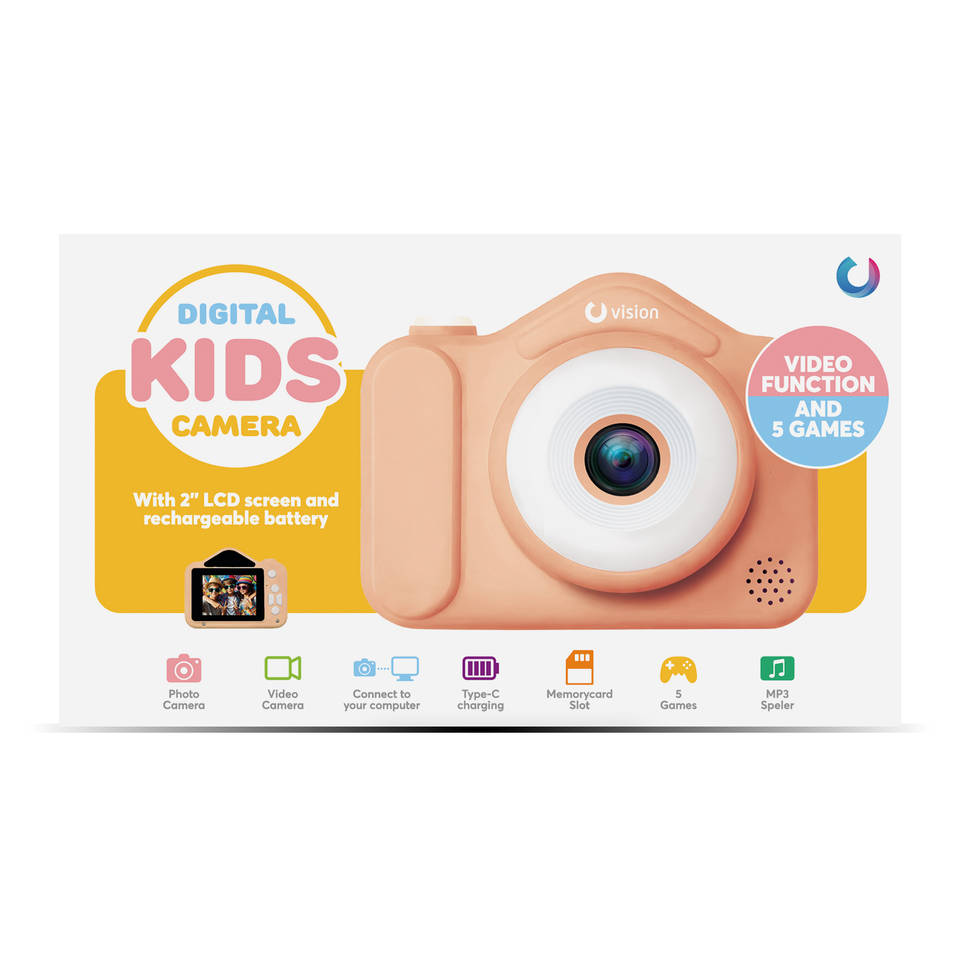 Digital Kids camera - perzikkleurig Main Image