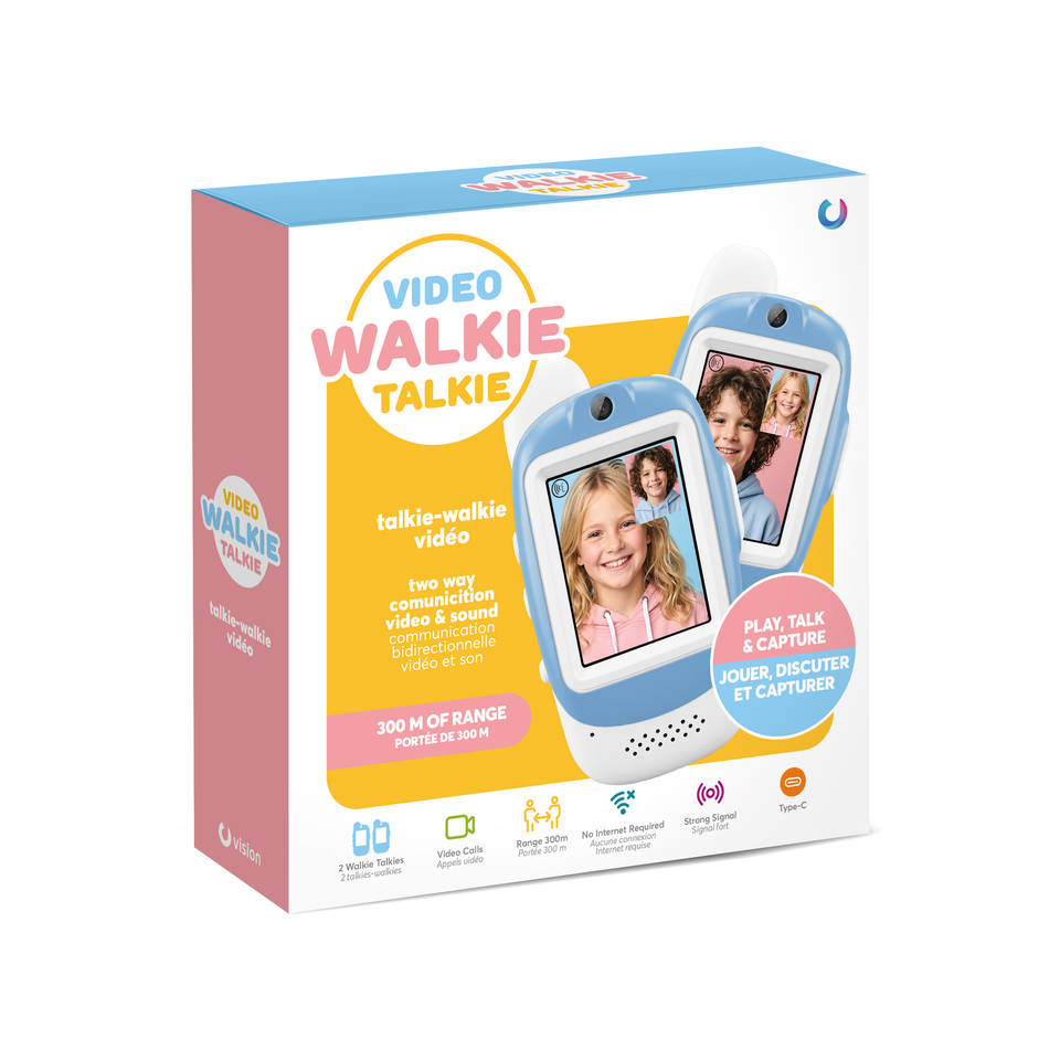 Video walkie talkie set - blauw Main Image
