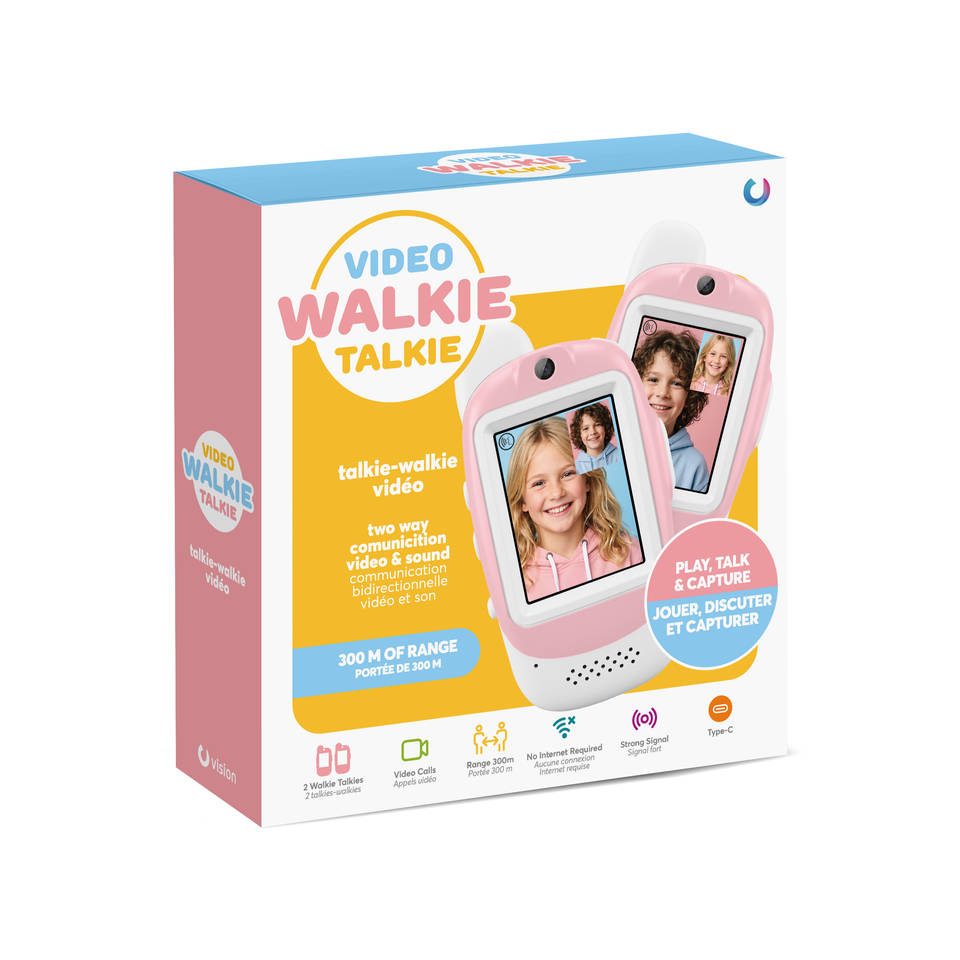 Video walkie talkie set - roze Main Image