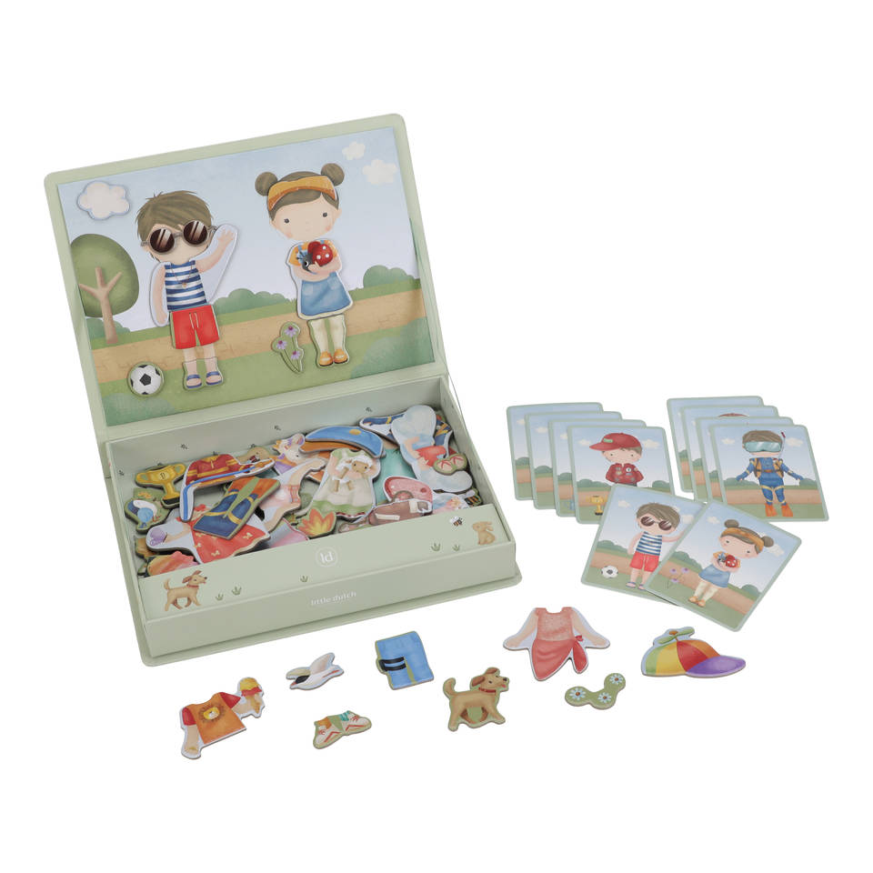 Little Dutch Dress-Up Jim & Rosa magenetisch speelbord Main Image