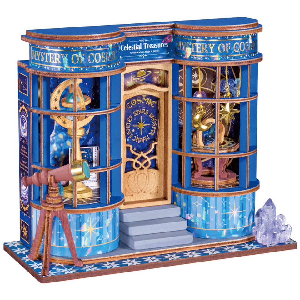 Robotime Rolife houten miniatuur magische astronomie winkel
