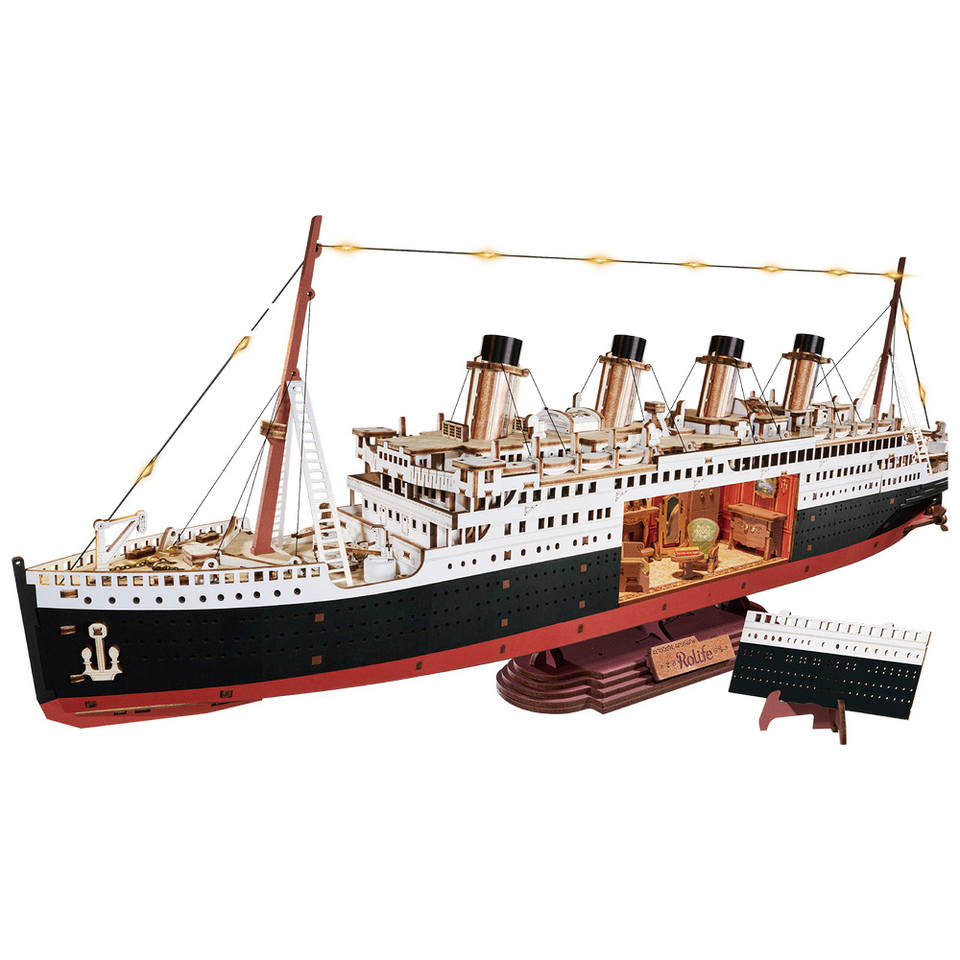 Robotime houten schip Eternal Atlantic Voyager