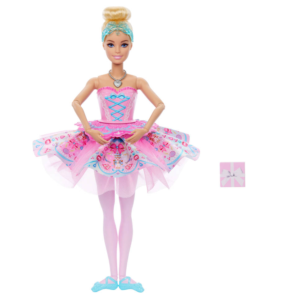 Barbie in De Notenkraker pop Clara met tutu en ballerina-accessoires