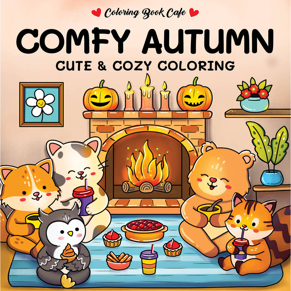 Cozy Comfy Autumn Cute & Cozy kleurboek Main Image