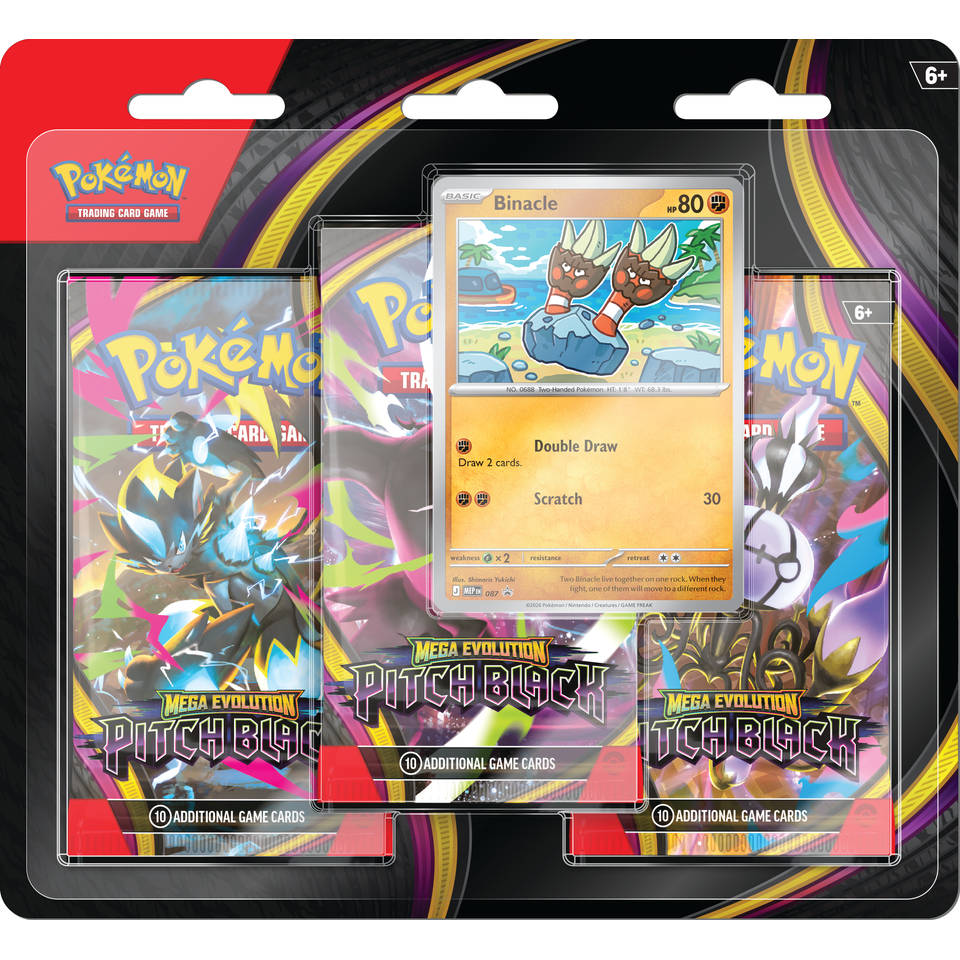 Pokémon TCG Mega Evolution Pitch Black 3 booster blister