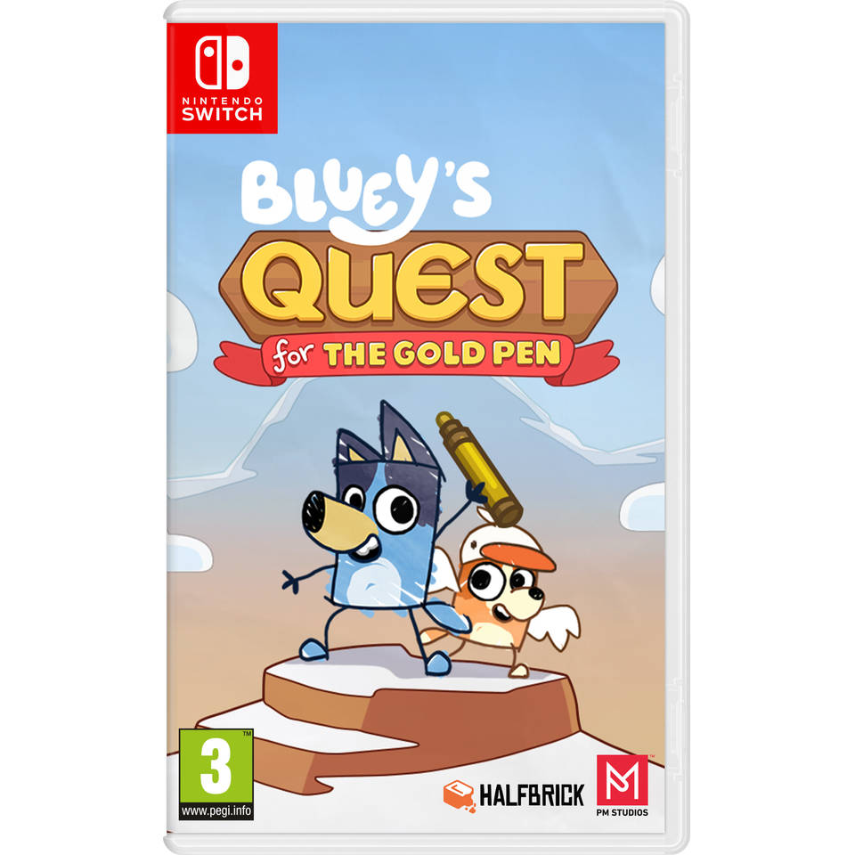 Bluey's Quest for The Gold Pen Nintendo Switch Main Image