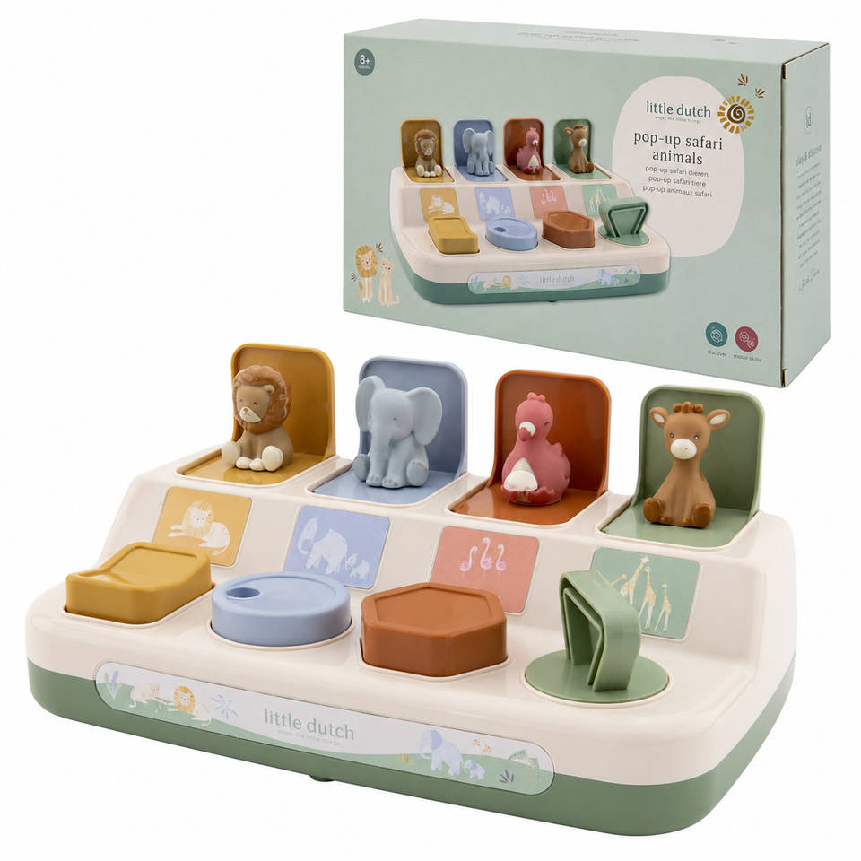Little Dutch Safari Friends pop-up dieren Main Image