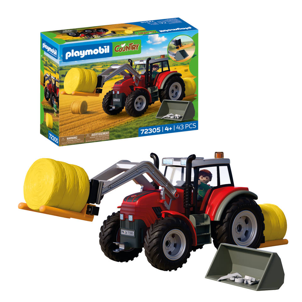 PLAYMOBIL Country grote tractor met hooibalen 72305 Main Image