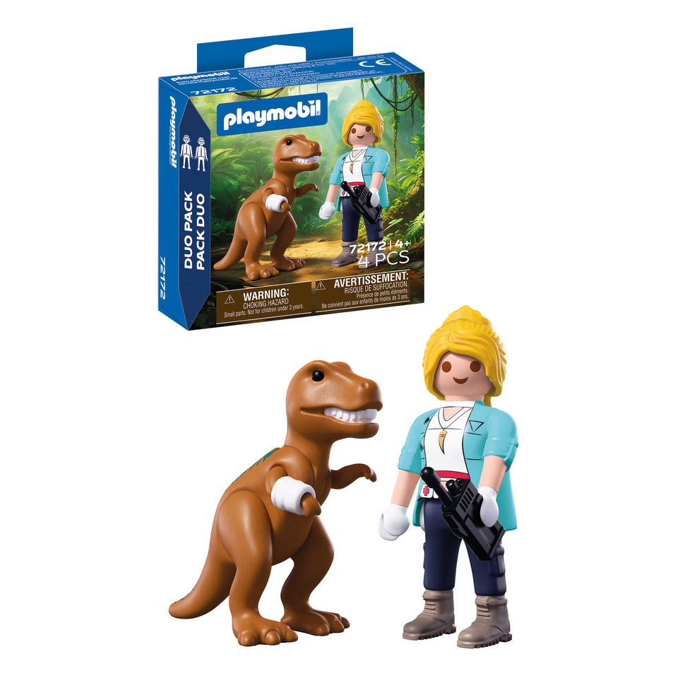PLAYMOBIL DuoPack T-Rex met onderzoeker 72172 Main Image
