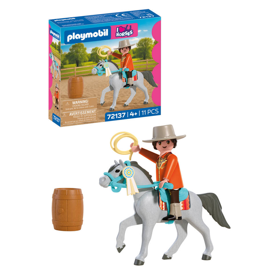 PLAYMOBIL Horses western paardrijden 72137 Main Image