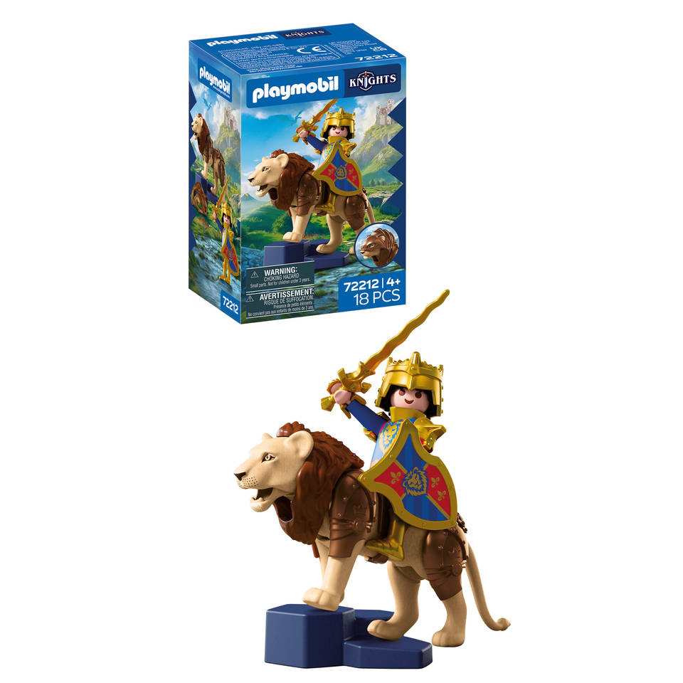 PLAYMOBIL Knights leeuw met gouden ridder 72212 Main Image