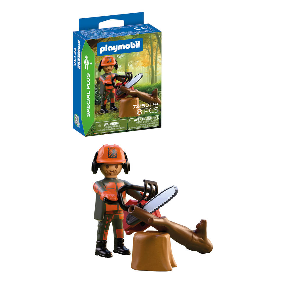 PLAYMOBIL SpecialPlus houthakker met kettingzaag 72150 Main Image