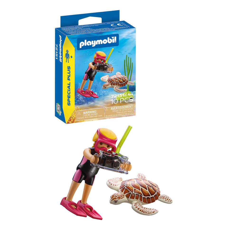PLAYMOBIL SpecialPlus duiker met schildpad 72151 Main Image