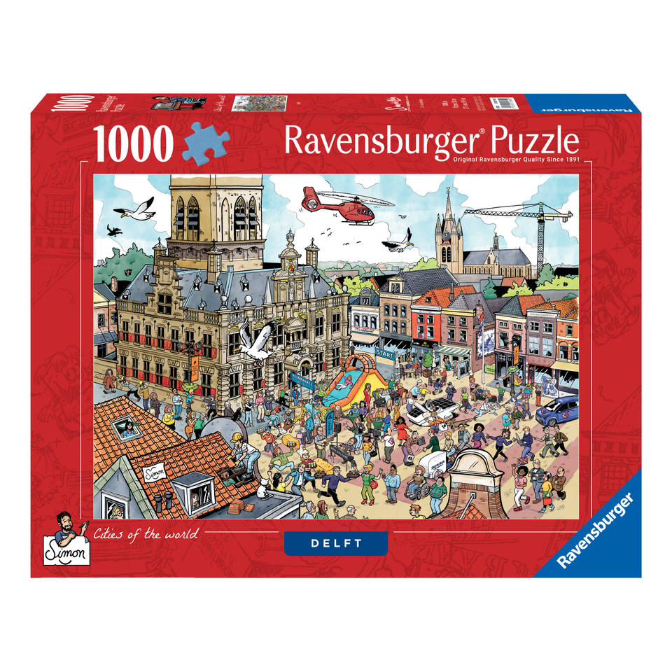 Ravensburger puzzel Cities of the World Delft - 1000 stukjes